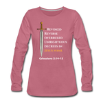 Women's Premium Longsleeve Shirt - mauve