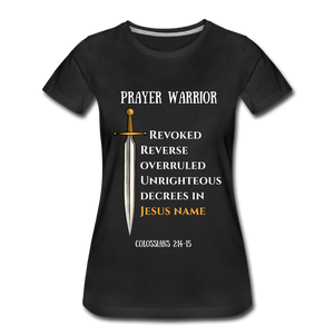 Prayer Warrior SWORD  Women’s Premium T-Shirt EU/USA - black