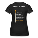 Prayer Warrior SWORD  Women’s Premium T-Shirt EU/USA - black