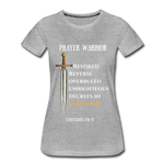 Prayer Warrior SWORD  Women’s Premium T-Shirt EU/USA - heather grey