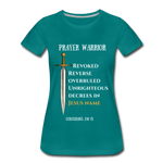 Prayer Warrior SWORD  Women’s Premium T-Shirt EU/USA - diva blue