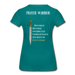 Prayer Warrior SWORD  Women’s Premium T-Shirt EU/USA - diva blue