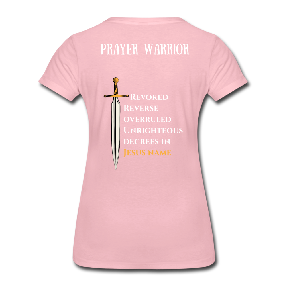 Prayer Warrior SWORD  Women’s Premium T-Shirt EU/USA - rose shadow