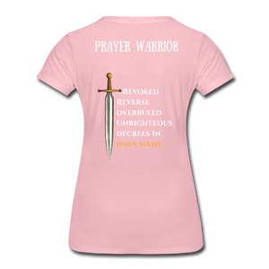 Prayer Warrior SWORD  Women’s Premium T-Shirt EU/USA - rose shadow