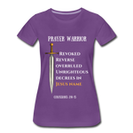 Prayer Warrior SWORD  Women’s Premium T-Shirt EU/USA - purple