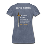 Prayer Warrior SWORD  Women’s Premium T-Shirt EU/USA - heather blue