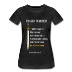 Prayer Warrior SWORD  Women’s Premium T-Shirt EU/USA - charcoal grey