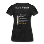 Prayer Warrior SWORD  Women’s Premium T-Shirt EU/USA - charcoal grey