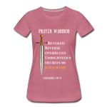 Prayer Warrior SWORD  Women’s Premium T-Shirt EU/USA - mauve