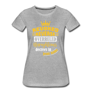 Women’s Premium T-Shirt - heather grey