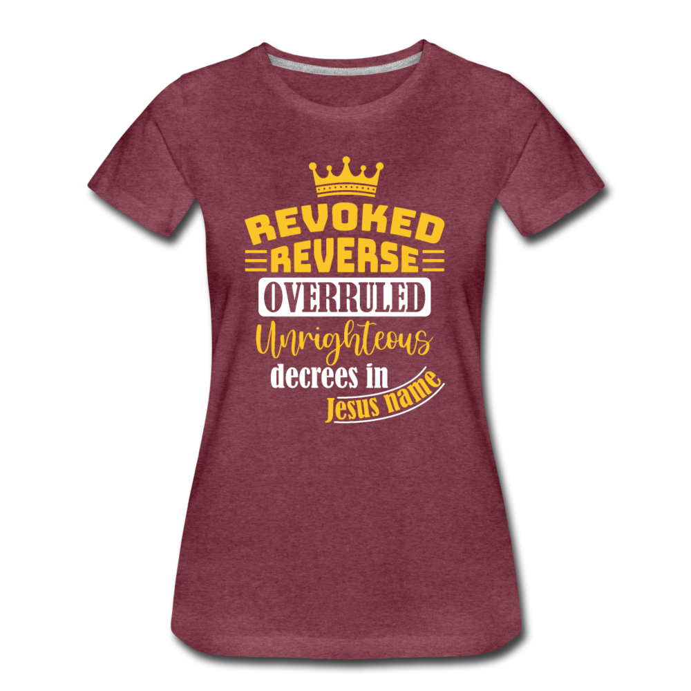 Women’s Premium T-Shirt - heather burgundy