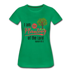 Isaiah 61 Women’s Premium T-Shirt - kelly green