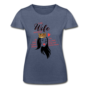 Wife Material Women’s T-Shirt EU/US - heather navy