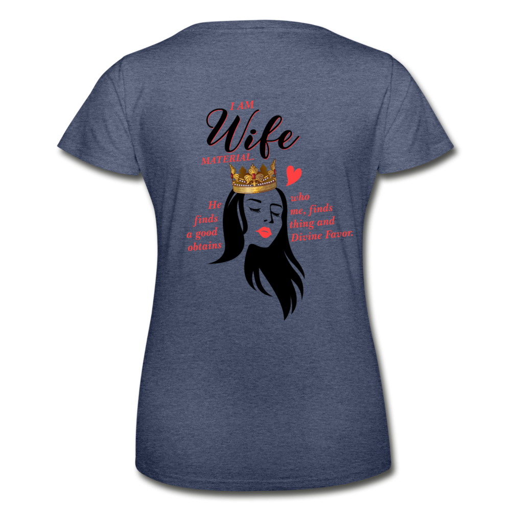 Wife Material Women’s T-Shirt EU/US - heather navy