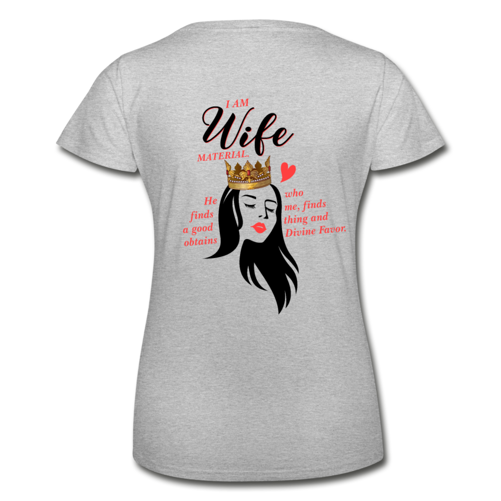 Wife Material Women’s T-Shirt EU/US - heather grey