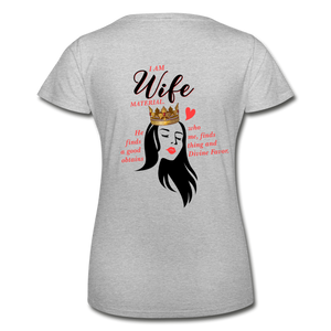 Wife Material Women’s T-Shirt EU/US - heather grey