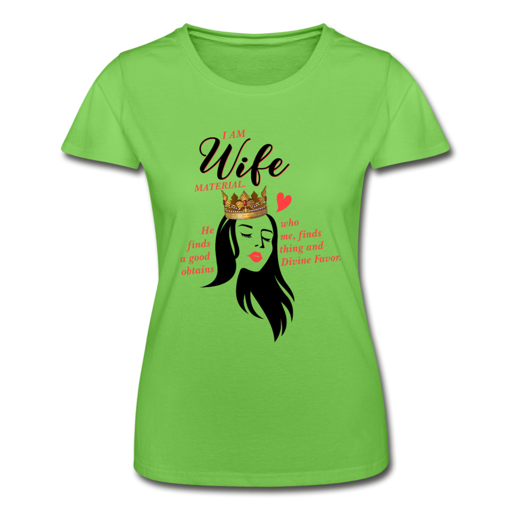 Wife Material Women’s T-Shirt EU/US - light green