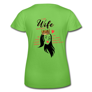 Wife Material Women’s T-Shirt EU/US - light green