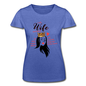 Wife Material Women’s T-Shirt EU/US - heather blue