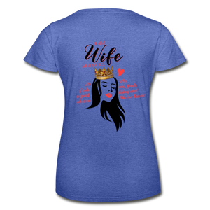 Wife Material Women’s T-Shirt EU/US - heather blue