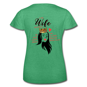 Wife Material Women’s T-Shirt EU/US - heather green