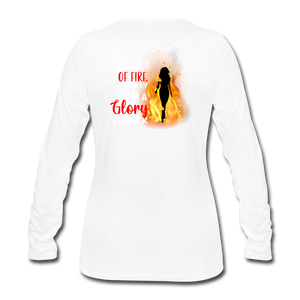 Flames Women's Premium Longsleeve Shirt EU - white