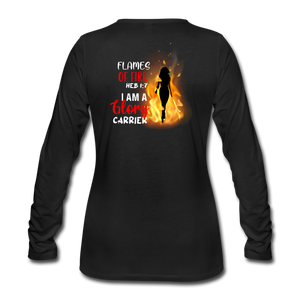 Flames Women's Premium Longsleeve Shirt EU - black