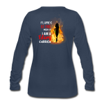 Flames Women's Premium Longsleeve Shirt EU - navy