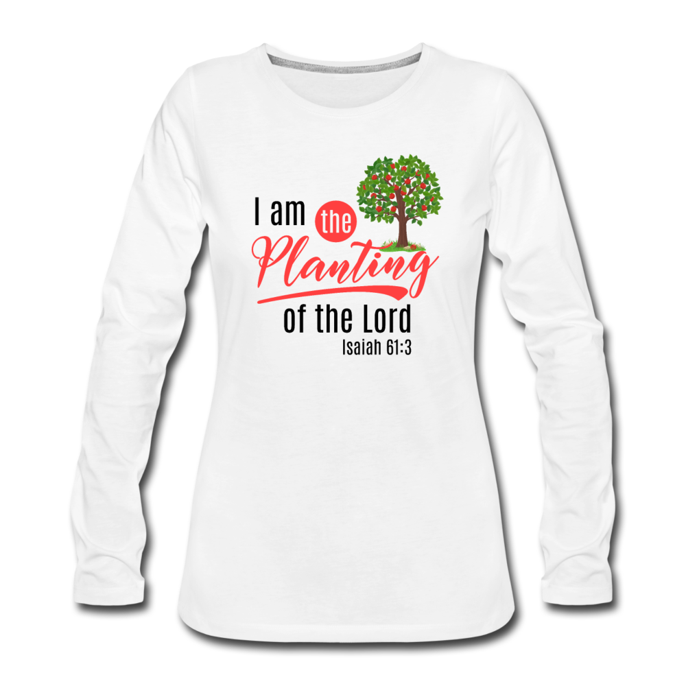 Isaiah 61 Women's Premium Long Sleeve Shirt - white