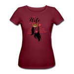 A Wife Material. Women’s Organic T-Shirt - burgundy