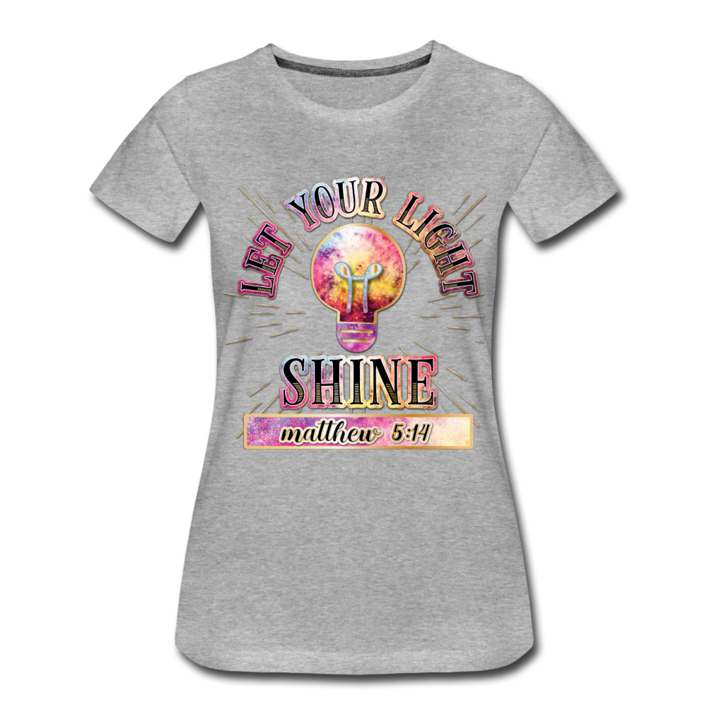 SHINE. Women’s Premium T-Shirt - heather grey