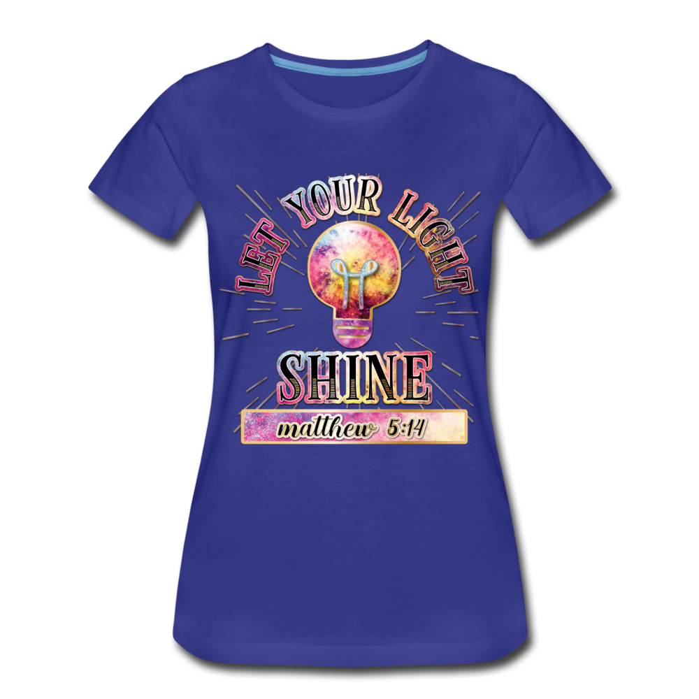 SHINE. Women’s Premium T-Shirt - royal blue