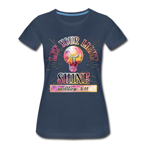 SHINE. Women’s Premium T-Shirt - navy