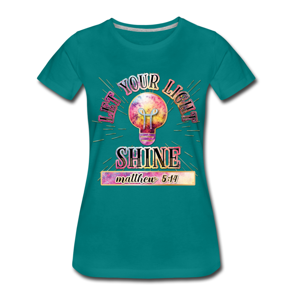 SHINE. Women’s Premium T-Shirt - diva blue