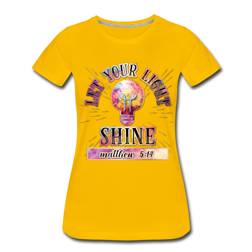 SHINE. Women’s Premium T-Shirt - sun yellow