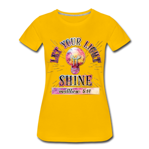 SHINE. Women’s Premium T-Shirt - sun yellow