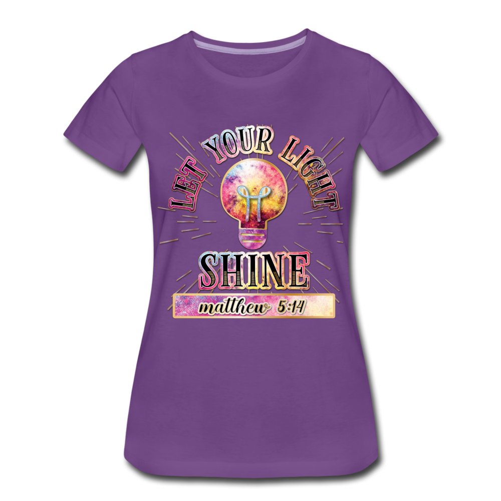 SHINE. Women’s Premium T-Shirt - purple