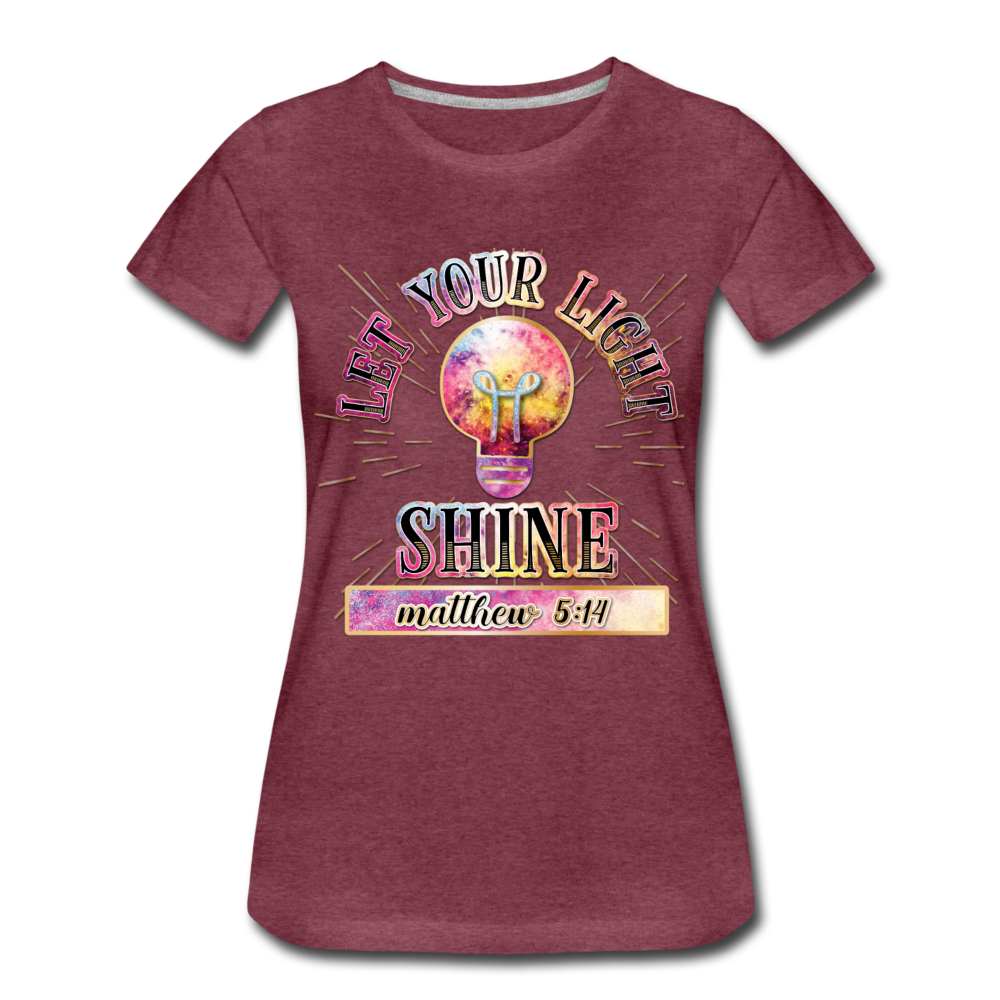 SHINE. Women’s Premium T-Shirt - heather burgundy