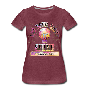 SHINE. Women’s Premium T-Shirt - heather burgundy