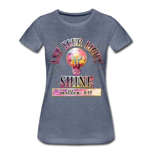 SHINE. Women’s Premium T-Shirt - heather blue