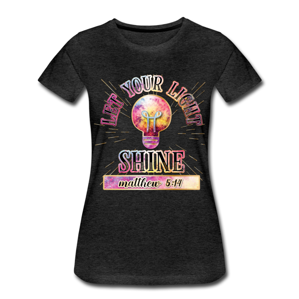 SHINE. Women’s Premium T-Shirt - charcoal grey