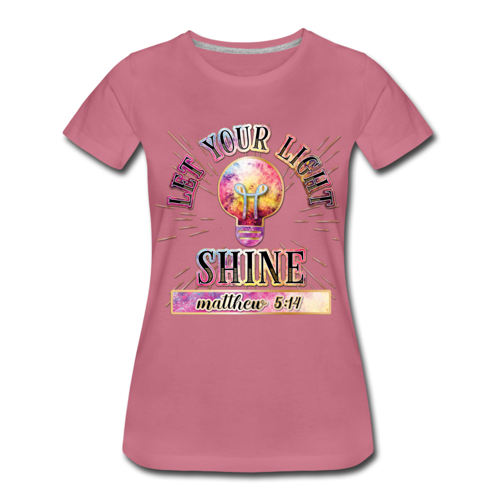 SHINE. Women’s Premium T-Shirt - mauve