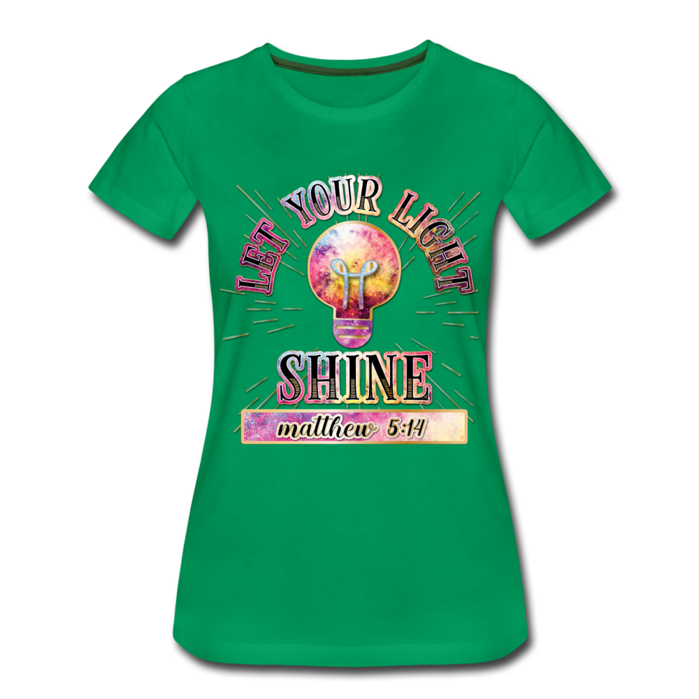 SHINE. Women’s Premium T-Shirt - kelly green