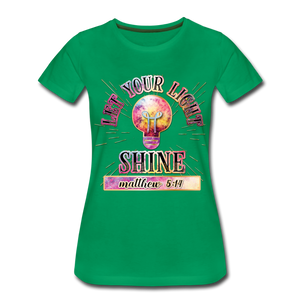 SHINE. Women’s Premium T-Shirt - kelly green