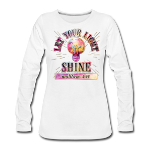 SHINE - Women's Premium Longsleeve Shirt - white