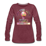 SHINE - Women's Premium Longsleeve Shirt - heather burgundy