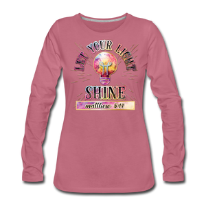SHINE - Women's Premium Longsleeve Shirt - mauve
