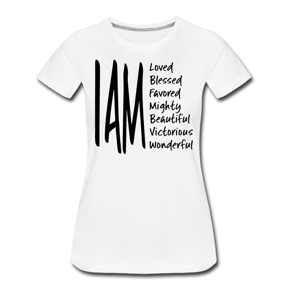 I AM Women’s Premium T-Shirt - white