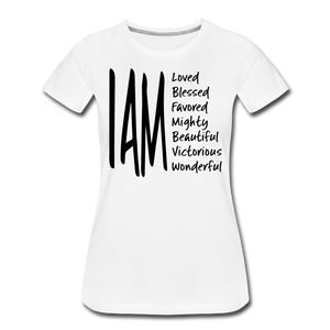 I AM Women’s Premium T-Shirt - white