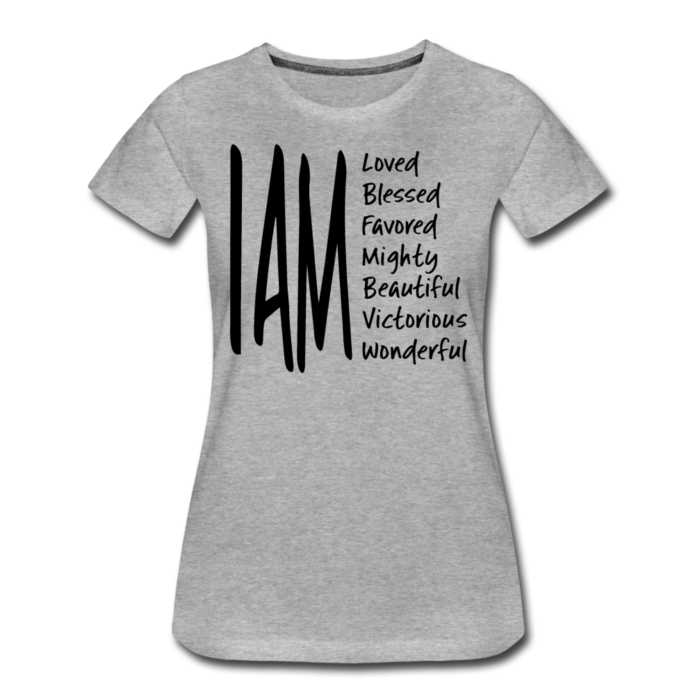 I AM Women’s Premium T-Shirt - heather grey